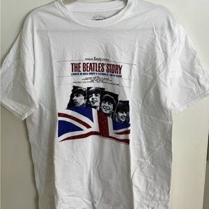 White Beatles Story Graphic T-Shirt